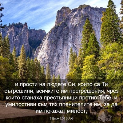 Picture 03 - 3 Царе 8:50 BULG - и прости на людете Си, - Bible Verse Picture