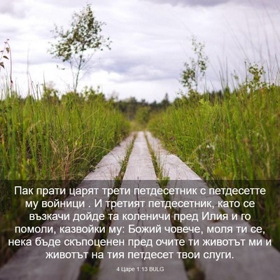 Picture 03 - 4 Царе 1:13 BULG - Пак прати царят трети - Bible Verse Picture