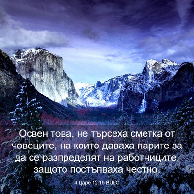 Picture 03 - 4 Царе 12:15 BULG - Освен това, не търсеха - Bible Verse Picture