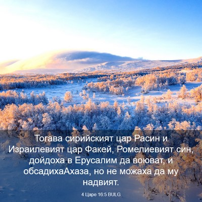 Picture 03 - 4 Царе 16:5 BULG - Тогава сирийският цар - Bible Verse Picture