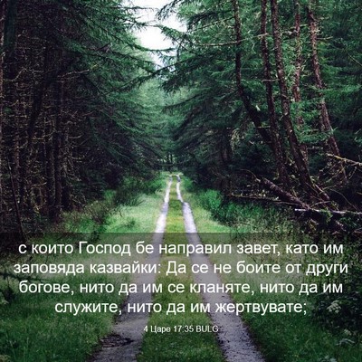 Picture 03 - 4 Царе 17:35 BULG - с които Господ бе направил - Bible Verse Picture
