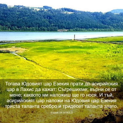 Picture 03 - 4 Царе 18:14 BULG - Тогава Юдовият цар Езекия - Bible Verse Picture