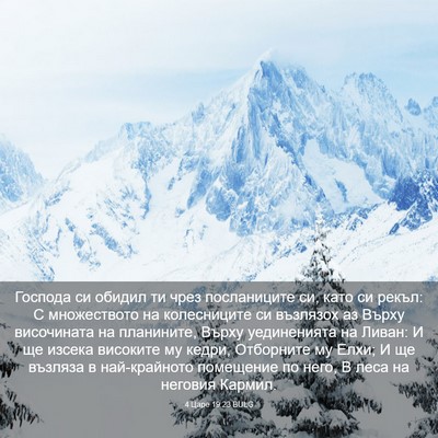 Picture 03 - 4 Царе 19:23 BULG - Господа си обидил ти чрез - Bible Verse Picture