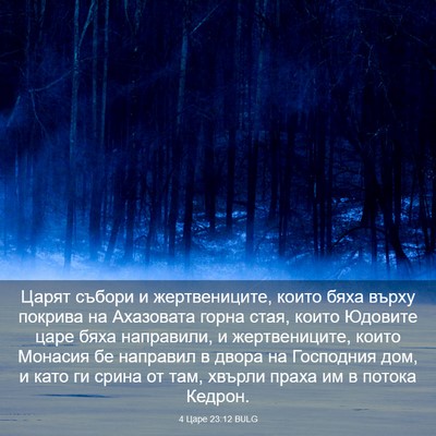 Picture 03 - 4 Царе 23:12 BULG - Царят събори и - Bible Verse Picture
