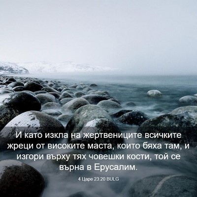 Picture 03 - 4 Царе 23:20 BULG - И като изкла на - Bible Verse Picture