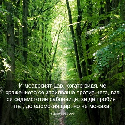 Picture 03 - 4 Царе 3:26 BULG - И моавският цар, когато - Bible Verse Picture