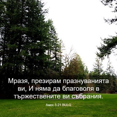 Picture 03 - Амос 5:21 BULG - Мразя, презирам - Bible Verse Picture