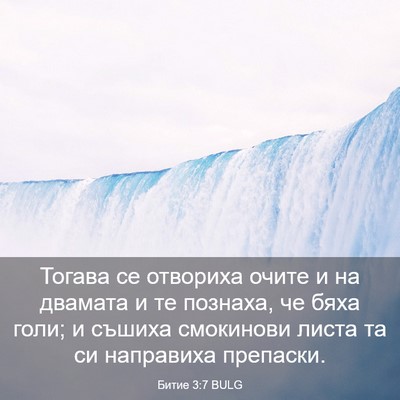 Picture 03 - Битие 3:7 BULG - Тогава се отвориха очите и - Bible Verse Picture
