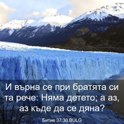 Picture 03 - Битие 37:30 BULG - И върна се при братята си - Bible Verse Picture