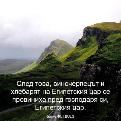 Picture 03 - Битие 40:1 BULG - След това, виночерпецът и - Bible Verse Picture