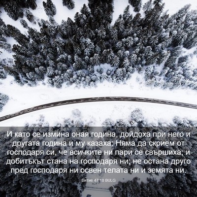 Picture 03 - Битие 47:18 BULG - И като се измина оная - Bible Verse Picture