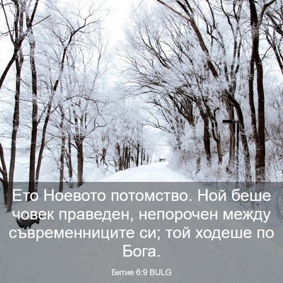 Picture 03 - Битие 6:9 BULG - Ето Ноевото потомство. Ной - Bible Verse Picture