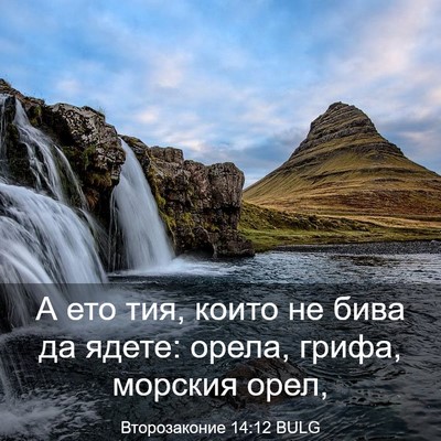 Picture 03 - Второзаконие 14:12 BULG - А ето тия, които не бива да - Bible Verse Picture