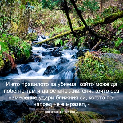 Picture 03 - Второзаконие 19:4 BULG - И ето правилото за убиеца, - Bible Verse Picture