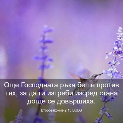 Picture 03 - Второзаконие 2:15 BULG - Още Господната ръка беше - Bible Verse Picture