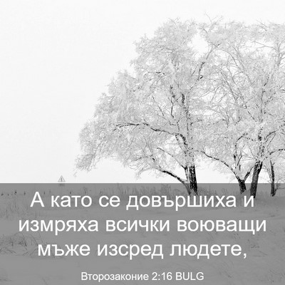 Picture 03 - Второзаконие 2:16 BULG - А като се довършиха и - Bible Verse Picture