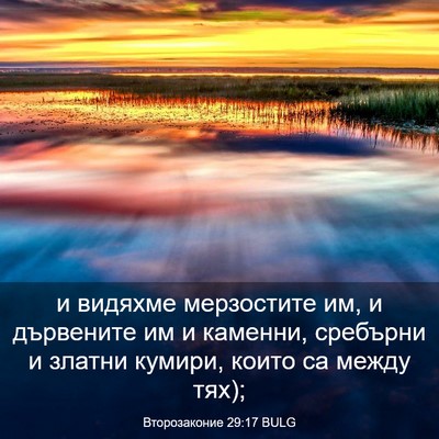 Picture 03 - Второзаконие 29:17 BULG - и видяхме мерзостите им, и - Bible Verse Picture