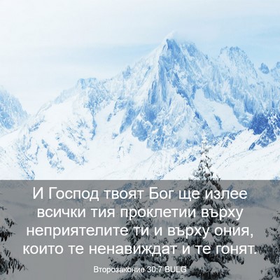 Picture 03 - Второзаконие 30:7 BULG - И Господ твоят Бог ще излее - Bible Verse Picture