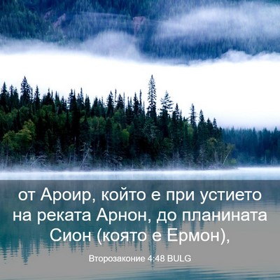 Picture 03 - Второзаконие 4:48 BULG - от Ароир, който е при - Bible Verse Picture