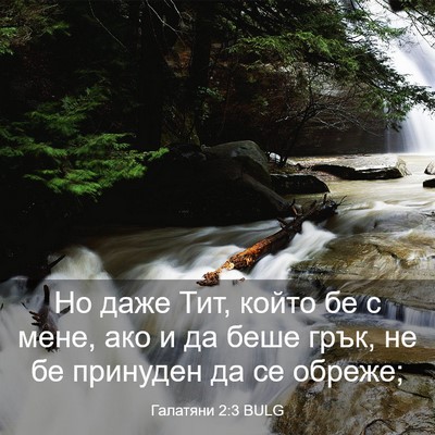 Picture 03 - Галатяни 2:3 BULG - Но даже Тит, който бе с - Bible Verse Picture
