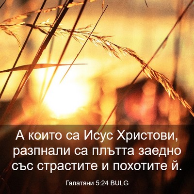Picture 03 - Галатяни 5:24 BULG - А които са Исус Христови, - Bible Verse Picture