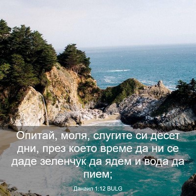 Picture 03 - Данаил 1:12 BULG - Опитай, моля, слугите си - Bible Verse Picture