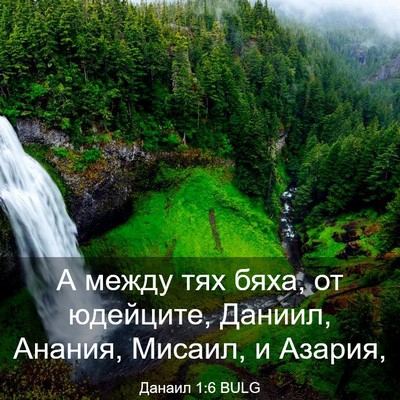 Picture 03 - Данаил 1:6 BULG - А между тях бяха, от - Bible Verse Picture
