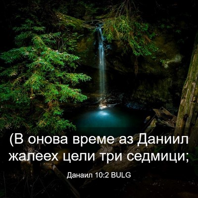 Picture 03 - Данаил 10:2 BULG - (В онова време аз Даниил - Bible Verse Picture