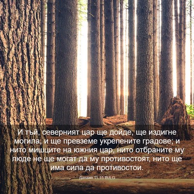 Picture 03 - Данаил 11:15 BULG - И тъй, северният цар ще - Bible Verse Picture