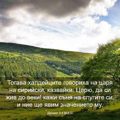 Picture 03 - Данаил 2:4 BULG - Тогава халдейците - Bible Verse Picture