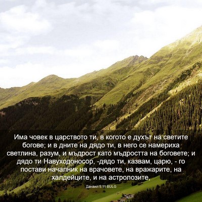 Picture 03 - Данаил 5:11 BULG - Има човек в царството ти, в - Bible Verse Picture