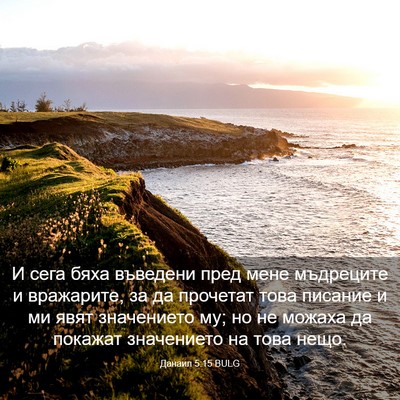 Picture 03 - Данаил 5:15 BULG - И сега бяха въведени пред - Bible Verse Picture