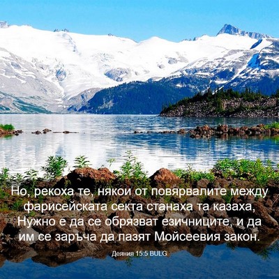Picture 03 - Деяния 15:5 BULG - Но, рекоха те, някои от - Bible Verse Picture