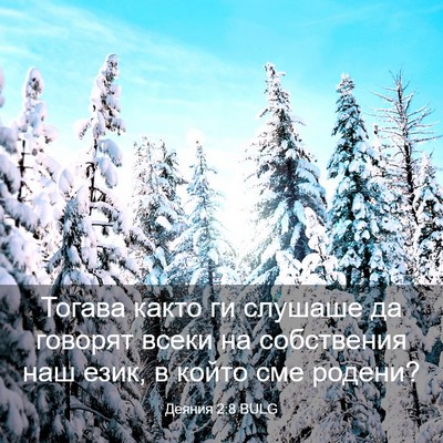 Picture 03 - Деяния 2:8 BULG - Тогава както ги слушаше да - Bible Verse Picture