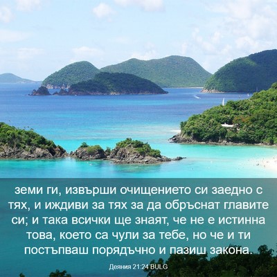 Picture 03 - Деяния 21:24 BULG - земи ги, извърши - Bible Verse Picture