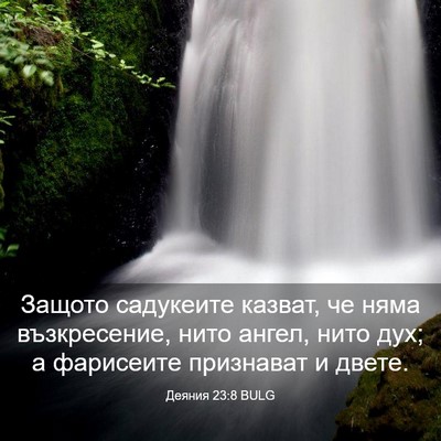Picture 03 - Деяния 23:8 BULG - Защото садукеите казват, - Bible Verse Picture