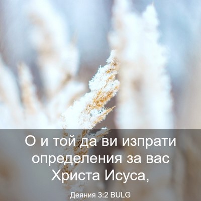 Picture 03 - Деяния 3:2 BULG - О и той да ви изпрати - Bible Verse Picture