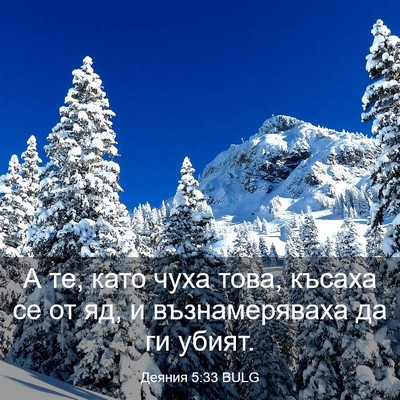 Picture 03 - Деяния 5:33 BULG - А те, като чуха това, късаха - Bible Verse Picture