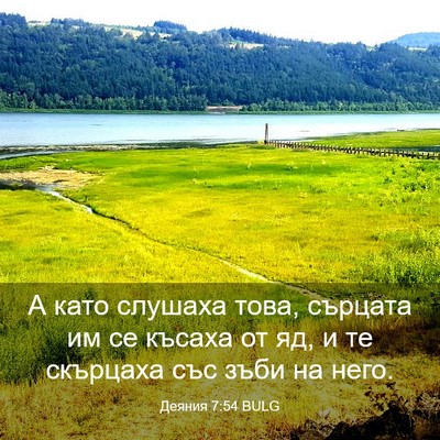 Picture 03 - Деяния 7:54 BULG - А като слушаха това, - Bible Verse Picture