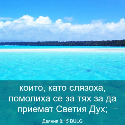 Picture 03 - Деяния 8:15 BULG - които, като слязоха, - Bible Verse Picture
