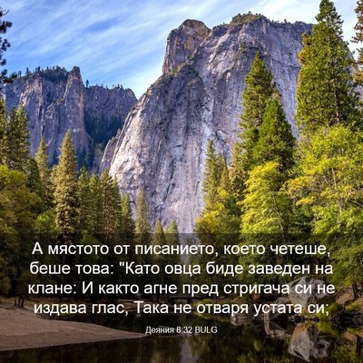Picture 03 - Деяния 8:32 BULG - А мястото от писанието, - Bible Verse Picture