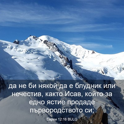 Picture 03 - Евреи 12:16 BULG - да не би някой да е блудник - Bible Verse Picture