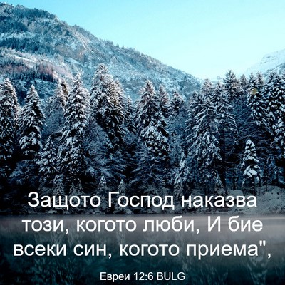 Picture 03 - Евреи 12:6 BULG - Защото Господ наказва - Bible Verse Picture