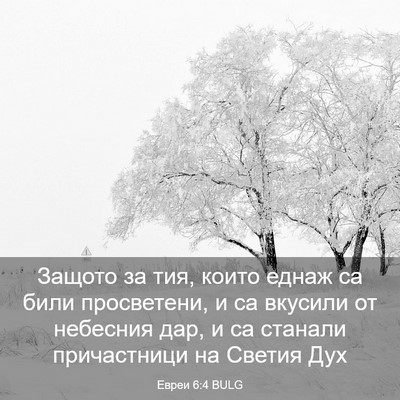 Picture 03 - Евреи 6:4 BULG - Защото за тия, които еднаж - Bible Verse Picture