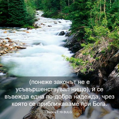 Picture 03 - Евреи 7:19 BULG - (понеже законът не е - Bible Verse Picture