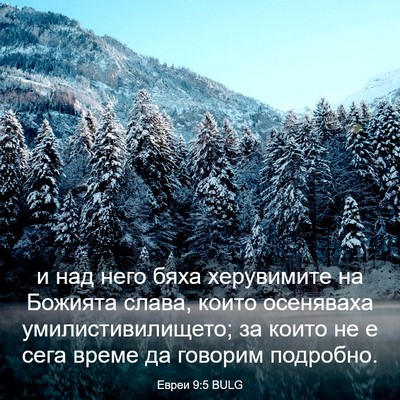Picture 03 - Евреи 9:5 BULG - и над него бяха херувимите - Bible Verse Picture