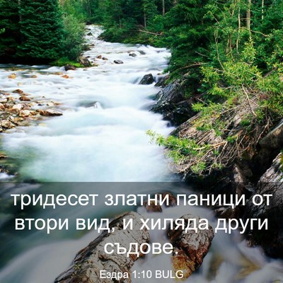 Picture 03 - Ездра 1:10 BULG - тридесет златни паници от - Bible Verse Picture