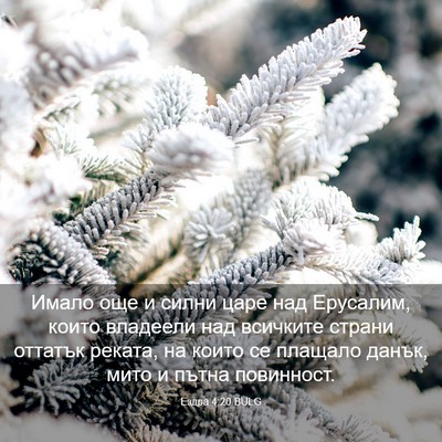 Picture 03 - Ездра 4:20 BULG - Имало още и силни царе над - Bible Verse Picture