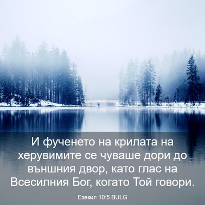 Picture 03 - Езекил 10:5 BULG - И фученето на крилата на - Bible Verse Picture