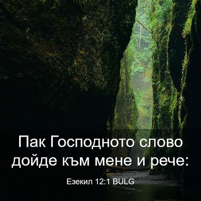 Picture 03 - Езекил 12:1 BULG - Пак Господното слово дойде - Bible Verse Picture